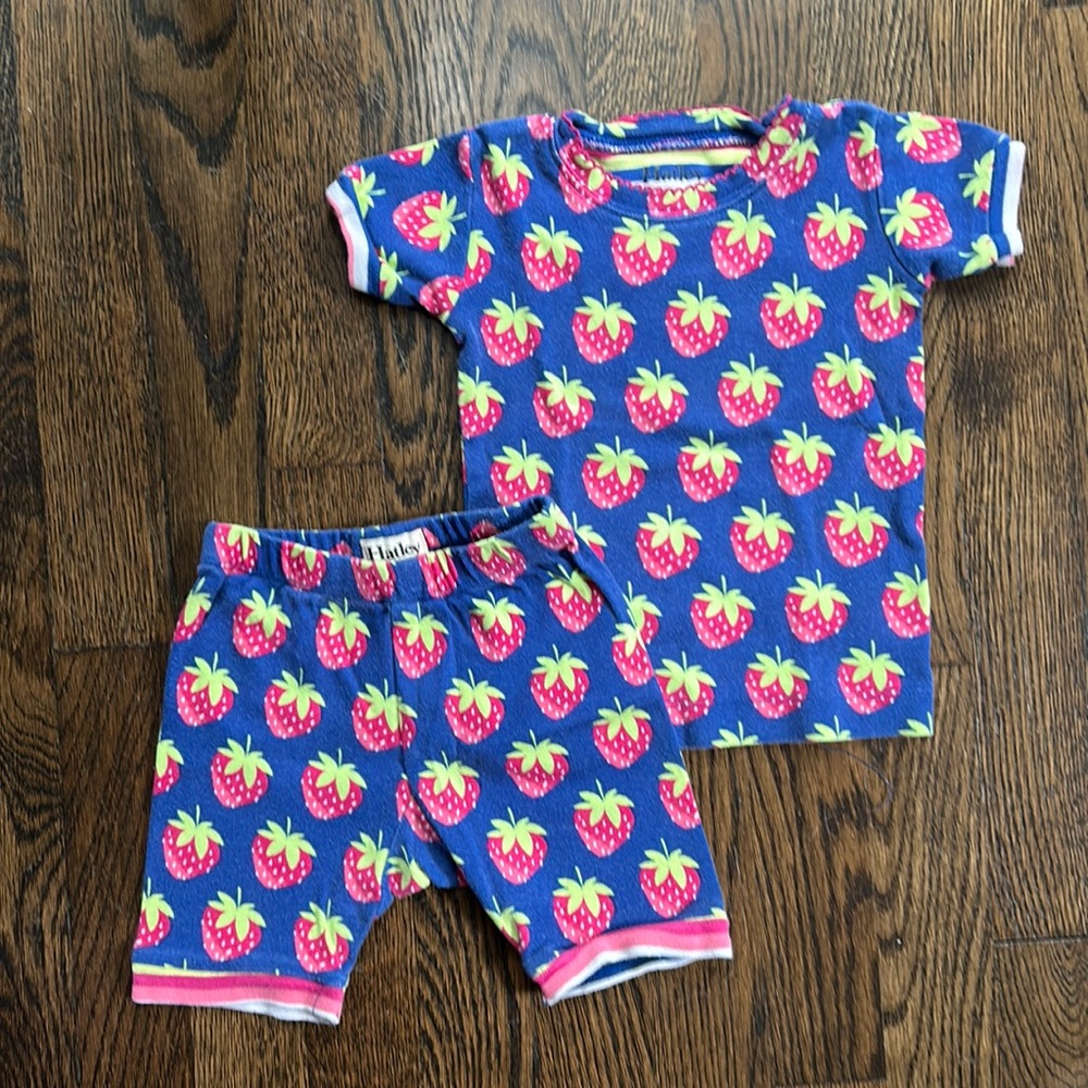 Hatley strawberry pajamas 2T